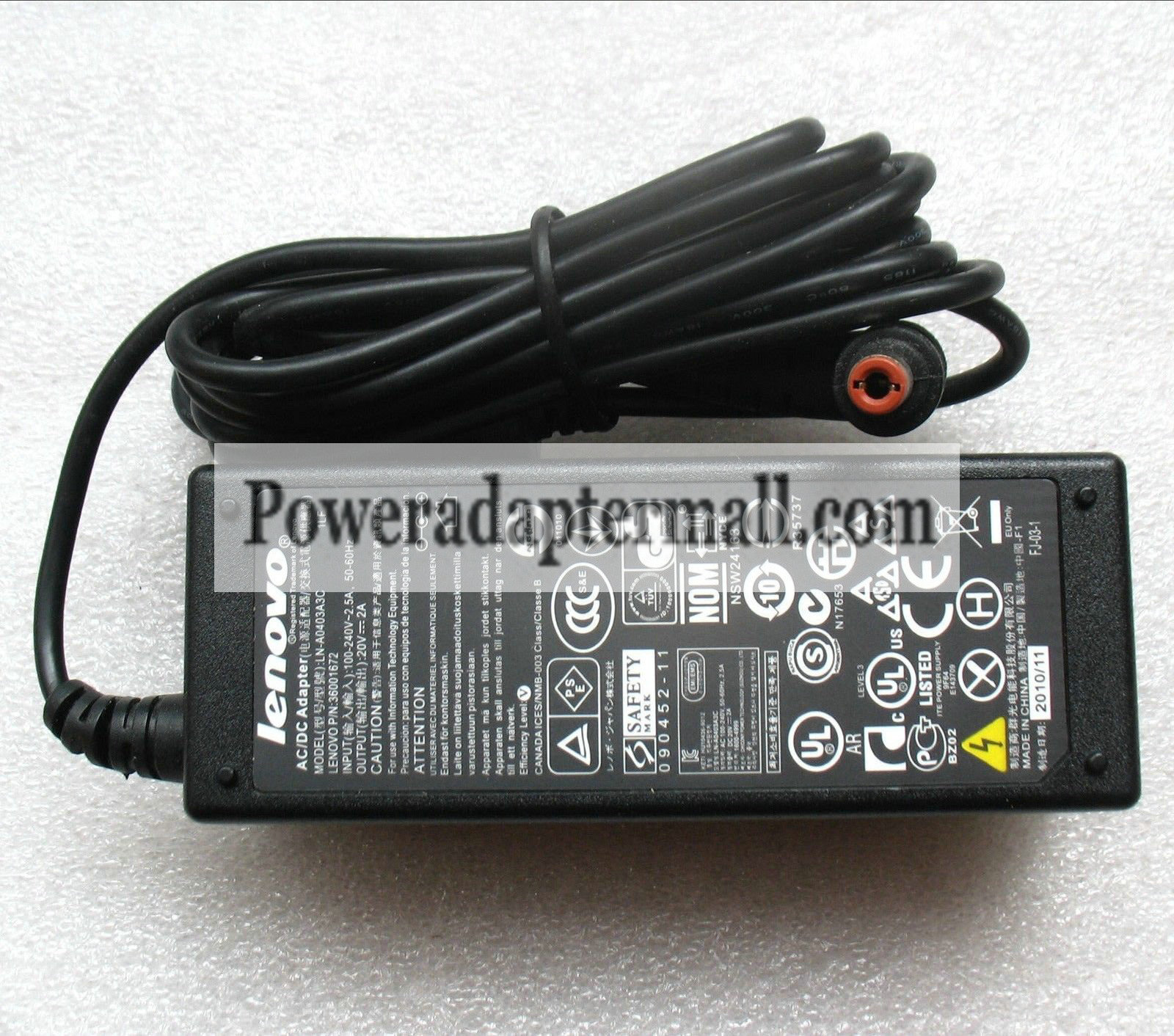 Original 20V 2A Lenovo IdeaPad S9e LN-A0403A3C AC Adapter power